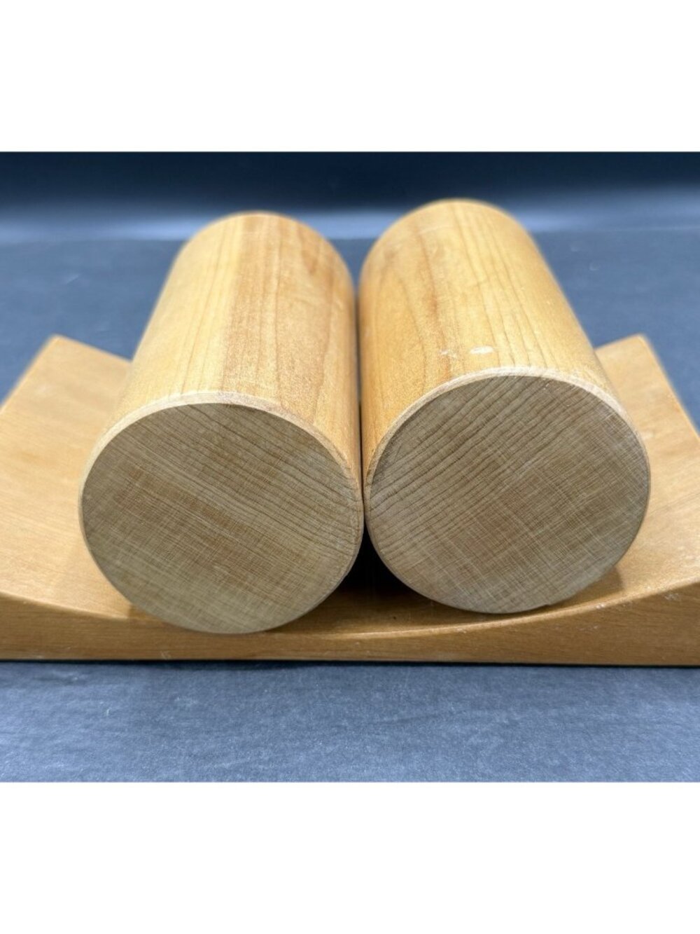 Vintage Modern Solid New Zealand Wood Letter Mail Card Napkin Holder 3 Piece Set